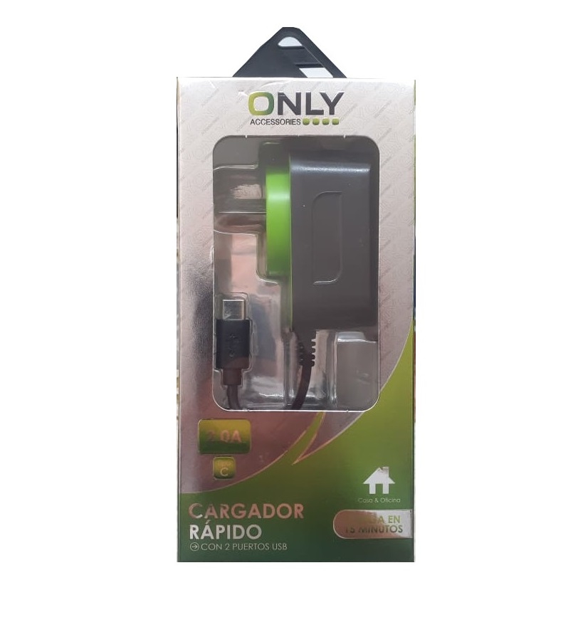 CARGADOR  P/ CELULAR ONLY TIPO C